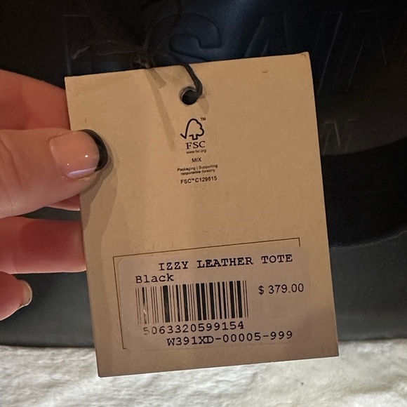 All Saints Izzy Shine Black Tote - Picture 9 of 9